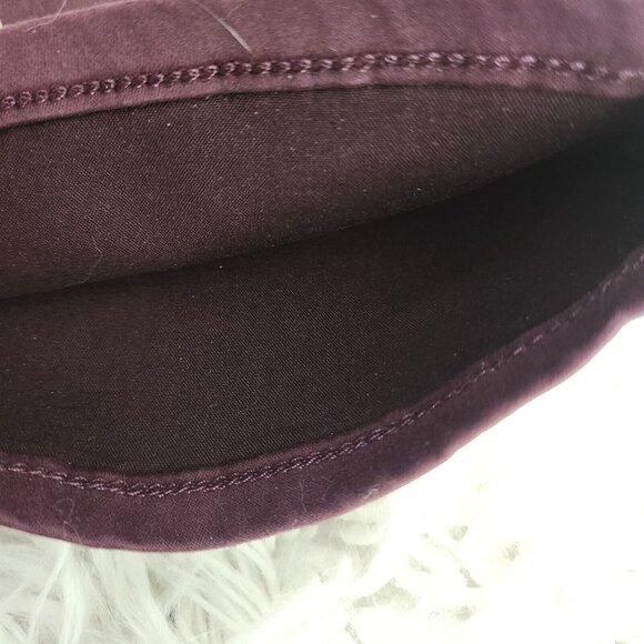 AG Adriano Goldschmied Mari Leatherette Mid-Rise Slim Straight 28 Maroon (28x29) - Picture 15 of 16